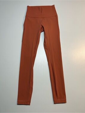 Lululemon Wunder Train High-Rise Tight 25" Dark Terracotta Rust Leggings